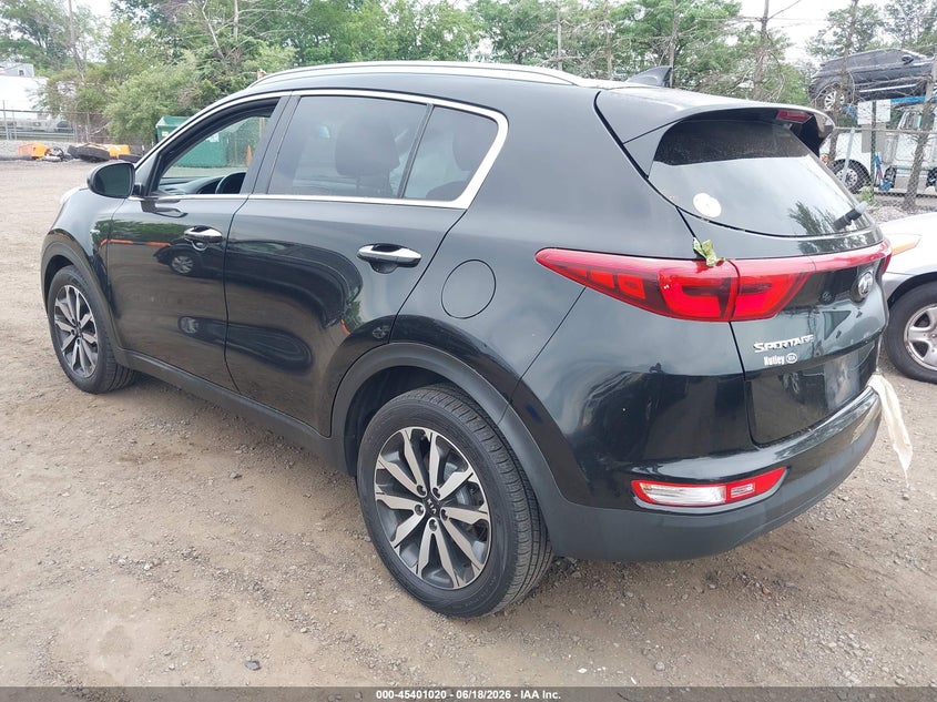 2017 Kia Sportage VIN KNDPNCAC8H7289836 IAAI salvage auction — FRONT END, Salvage (New Jersey), sold $1,900 on 2026-07-31 (photo 3)