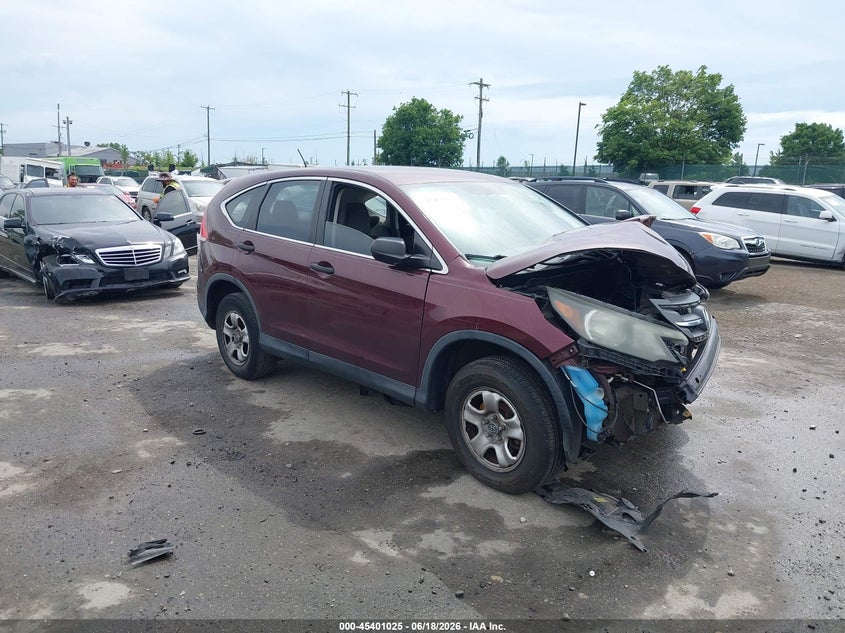 2014 Honda Cr-v VIN 5J6RM4H39EL100888 IAAI salvage auction — FRONT END, Salvage Title, sold $750 on 2026-07-17 (photo 1)