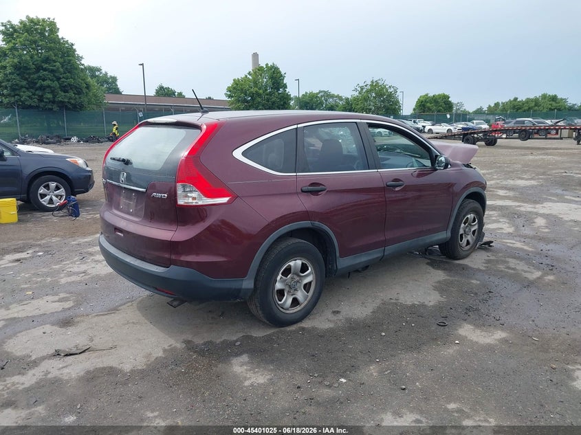 2014 Honda Cr-v VIN 5J6RM4H39EL100888 IAAI salvage auction — FRONT END, Salvage Title, sold $750 on 2026-07-17 (photo 4)
