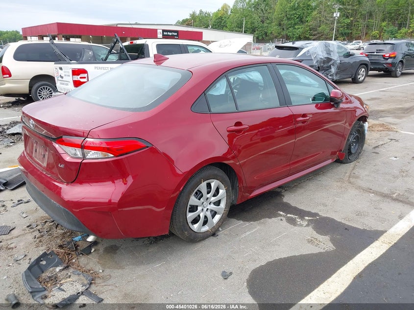2025 Toyota Corolla VIN 5YFB4MDE6SP269347 IAAI salvage auction — FRONT END, Salvage (North Carolina), sold $4,950 on 2026-07-30 (photo 4)