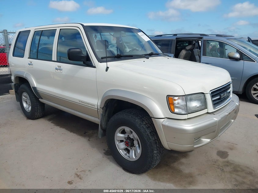 1999 Isuzu Trooper VIN JACDJ58XXX7926824 IAAI salvage auction — REAR END, Salvage (Texas), sold $325 on 2026-07-23 (photo 1)
