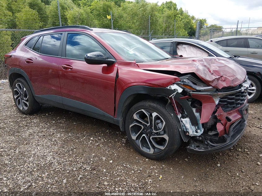 2025 Chevrolet Trax VIN KL77LJEP5SC152033 IAAI salvage auction — FRONT END, Salvage (Illinois), sold $4,650 on 2026-08-02 (photo 1)