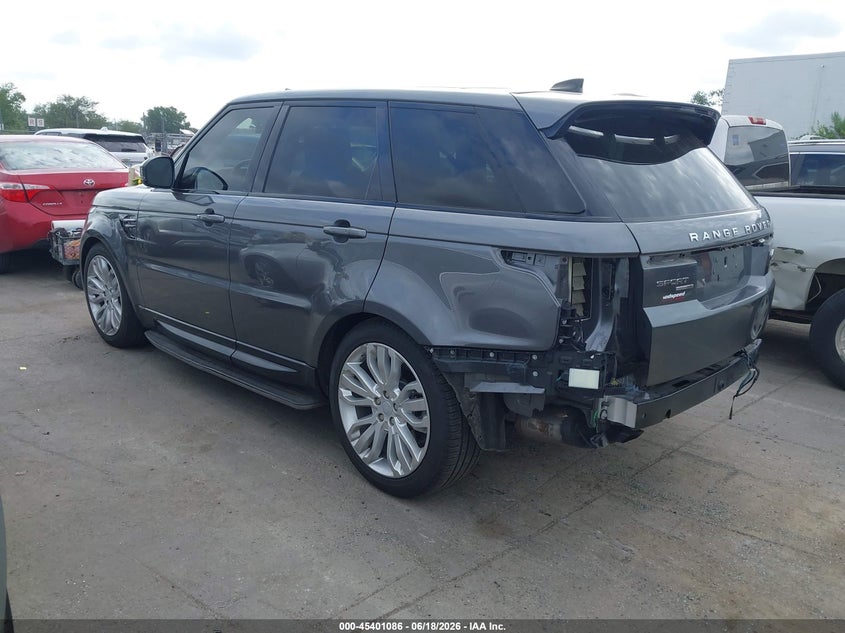 2019 Land rover Range rover sport VIN SALWR2RV6KA845693 IAAI salvage auction — REAR END, Salvage Title, sold $15,100 on 2026-08-22 (photo 3)