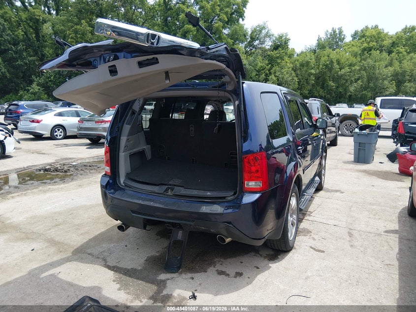 2014 Honda Pilot VIN 5FNYF4H5XEB002288 IAAI salvage auction — REAR END, Salvage (Kansas), sold $1,650 on 2026-07-09 (photo 4)