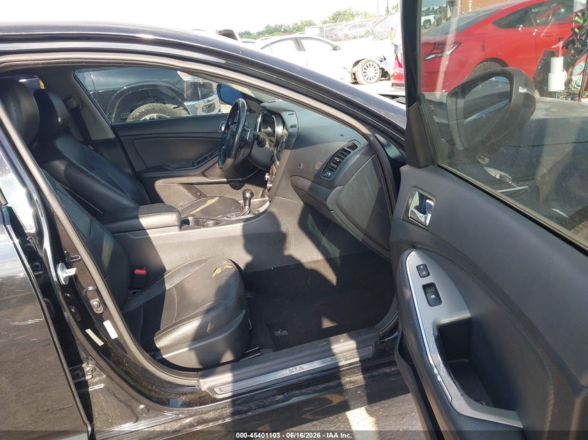 2015 Kia Optima VIN 5XXGR4A75FG516711 IAAI salvage auction — LEFT FRONT, Salvage (Texas), sold $900 on 2026-07-11 (photo 5)