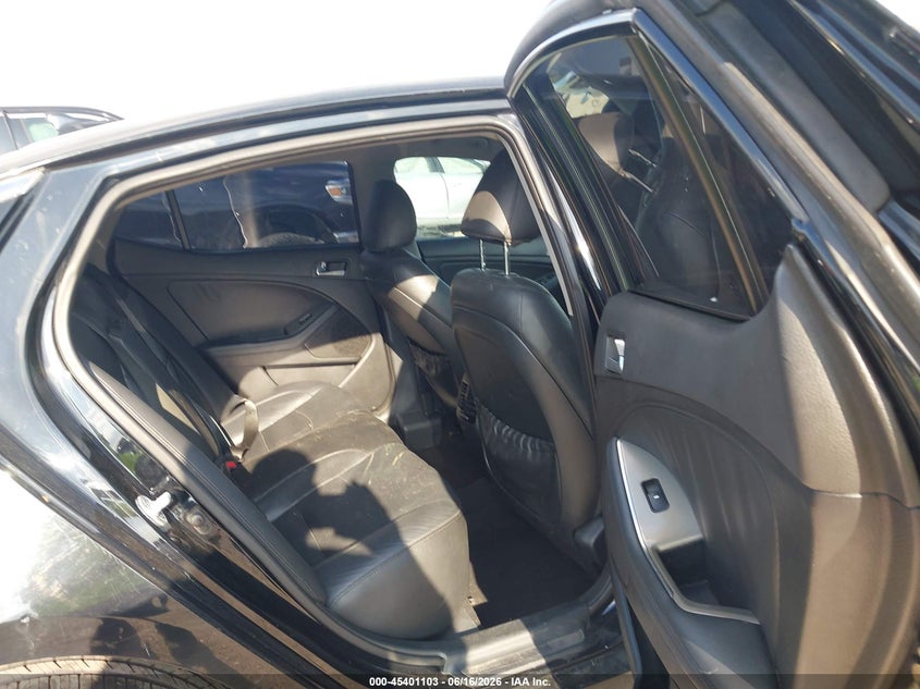 2015 Kia Optima VIN 5XXGR4A75FG516711 IAAI salvage auction — LEFT FRONT, Salvage (Texas), sold $900 on 2026-07-11 (photo 8)