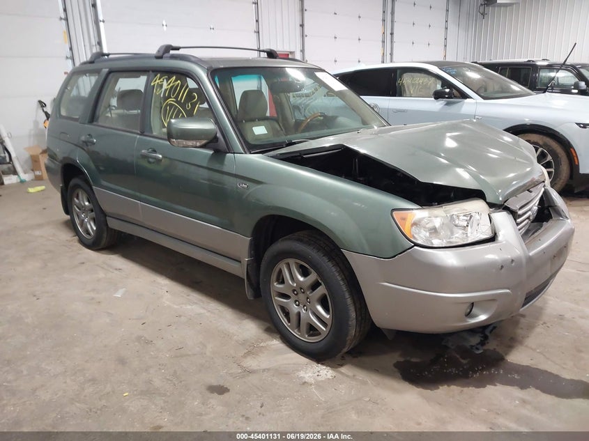 2008 Subaru Forester VIN JF1SG67638H701958 IAAI salvage auction — FRONT END, Parts Only Bos (Minnesota), sold $300 on 2026-07-15 (photo 1)