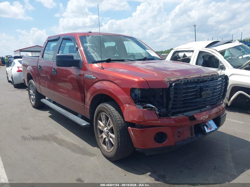 2014 Ford F-150 VIN 1FTFW1CF8EKF50928 IAAI salvage auction — FRONT END, Salvage Title, sold $2,900 on 2026-07-31 (photo 1)