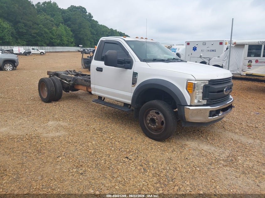 2017 Ford F550 VIN 1FDUF5GY5HDA09043 IAAI salvage auction — FRONT END, Clear (North Carolina), sold $10,550 on 2026-07-08 (photo 1)