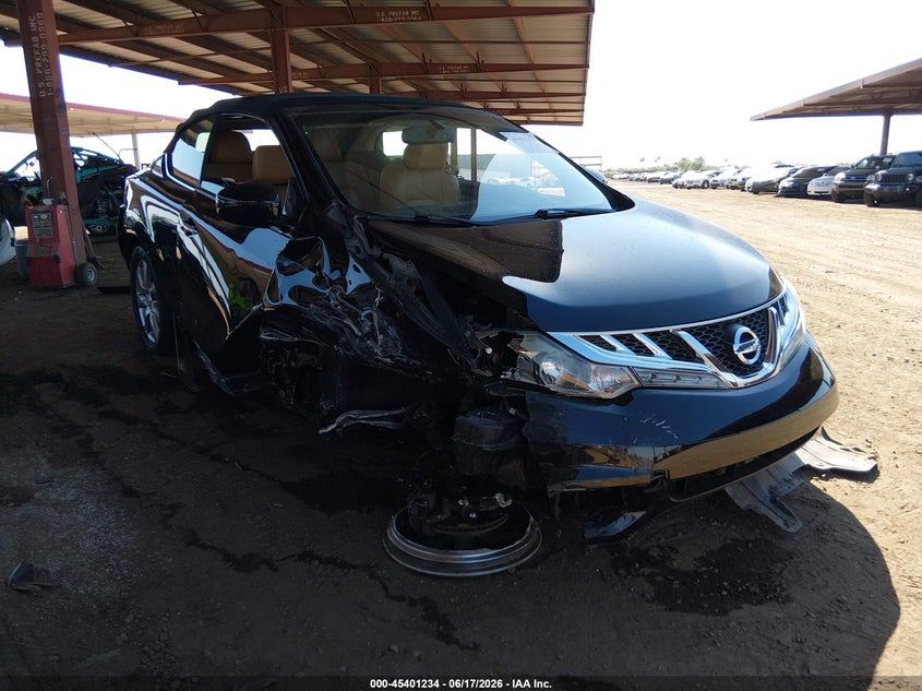 2014 Nissan Murano VIN JN8AZ1FY9EW302487 IAAI salvage auction — RIGHT FRONT, Salvage (Arizona), sold $1,100 on 2026-07-07 (photo 1)