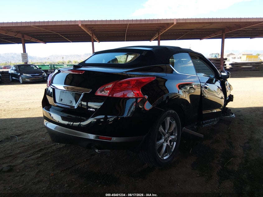2014 Nissan Murano VIN JN8AZ1FY9EW302487 IAAI salvage auction — RIGHT FRONT, Salvage (Arizona), sold $1,100 on 2026-07-07 (photo 4)