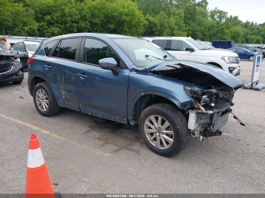 2016 Mazda Cx-5 VIN JM3KE4CY1G0611546 IAAI salvage auction — FRONT & REAR, Clear (Michigan), sold $1,200 on 2026-07-09 (photo 1)