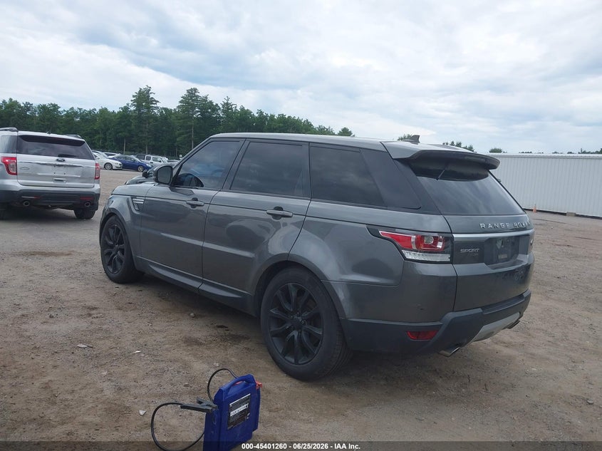 2016 Land rover Range rover sport VIN SALWR2PF8GA116405 IAAI salvage auction — FRONT END, Clear (Massachusetts), sold $2,400 on 2026-07-31 (photo 3)