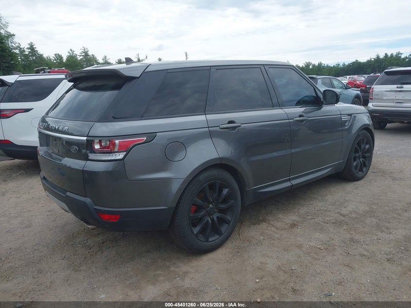 2016 Land rover Range rover sport VIN SALWR2PF8GA116405 IAAI salvage auction — FRONT END, Clear (Massachusetts), sold $2,400 on 2026-07-31 (photo 4)