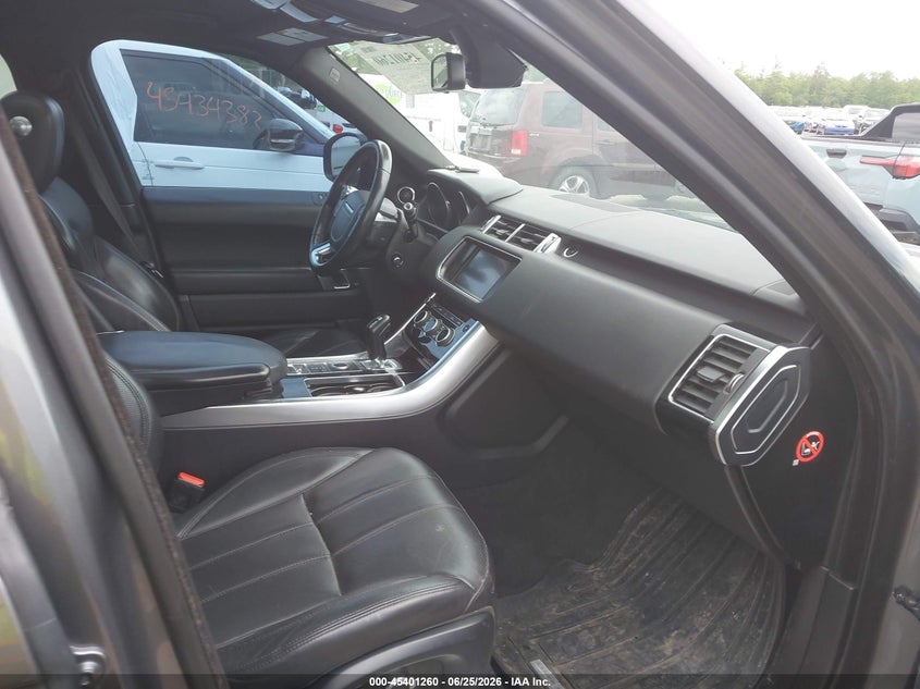 2016 Land rover Range rover sport VIN SALWR2PF8GA116405 IAAI salvage auction — FRONT END, Clear (Massachusetts), sold $2,400 on 2026-07-31 (photo 5)
