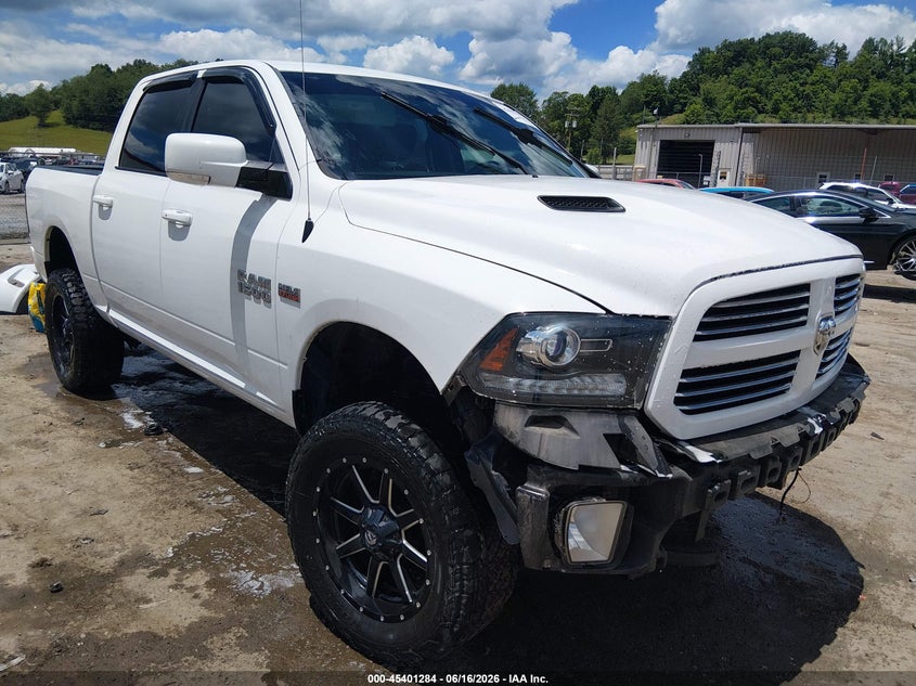 2017 Ram 1500 VIN 1C6RR7MT9HS601277 IAAI salvage auction — FRONT END, Salvage (West Virginia), sold $7,900 on 2026-08-29 (photo 1)