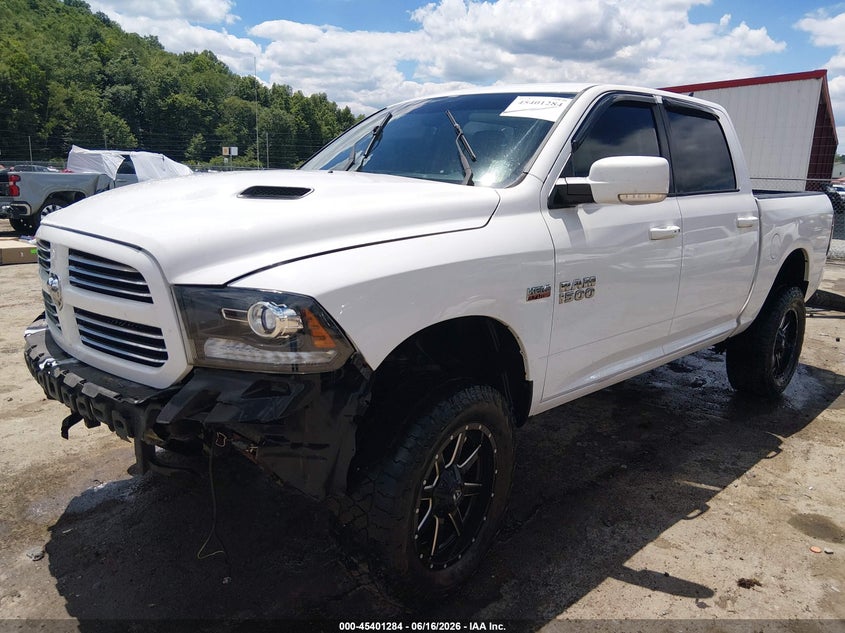 2017 Ram 1500 VIN 1C6RR7MT9HS601277 IAAI salvage auction — FRONT END, Salvage (West Virginia), sold $7,900 on 2026-08-29 (photo 2)