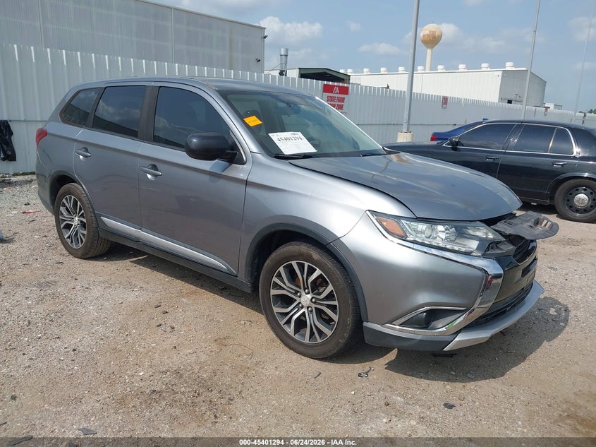 2017 Mitsubishi Outlander VIN JA4AD2A39HZ039605 IAAI salvage auction — FRONT END, Salvage (Texas), sold $2,100 on 2026-07-09 (photo 1)