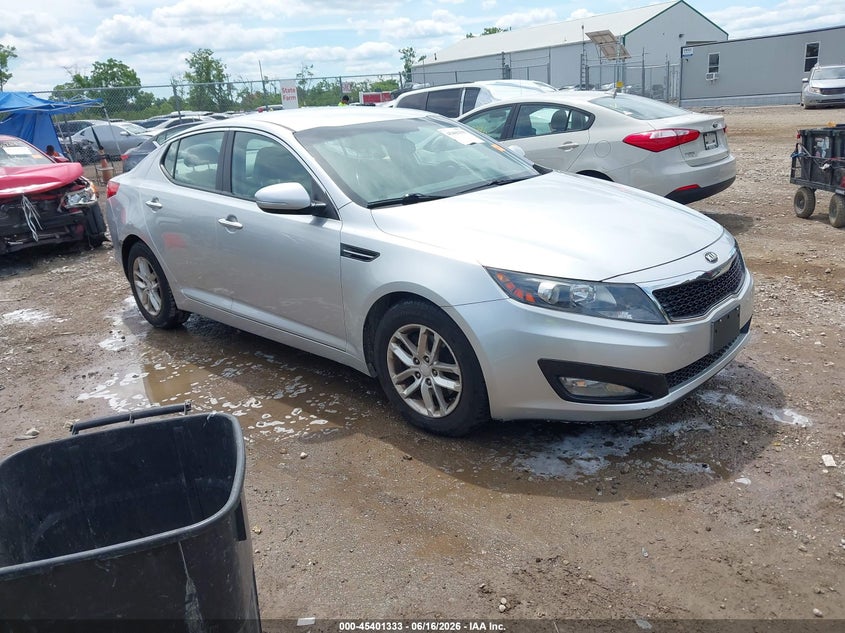 2013 Kia Optima VIN KNAGM4A70D5437685 IAAI salvage auction — THEFT, Salvage Title, sold $850 on 2026-07-16 (photo 1)