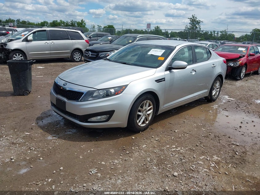2013 Kia Optima VIN KNAGM4A70D5437685 IAAI salvage auction — THEFT, Salvage Title, sold $850 on 2026-07-16 (photo 2)