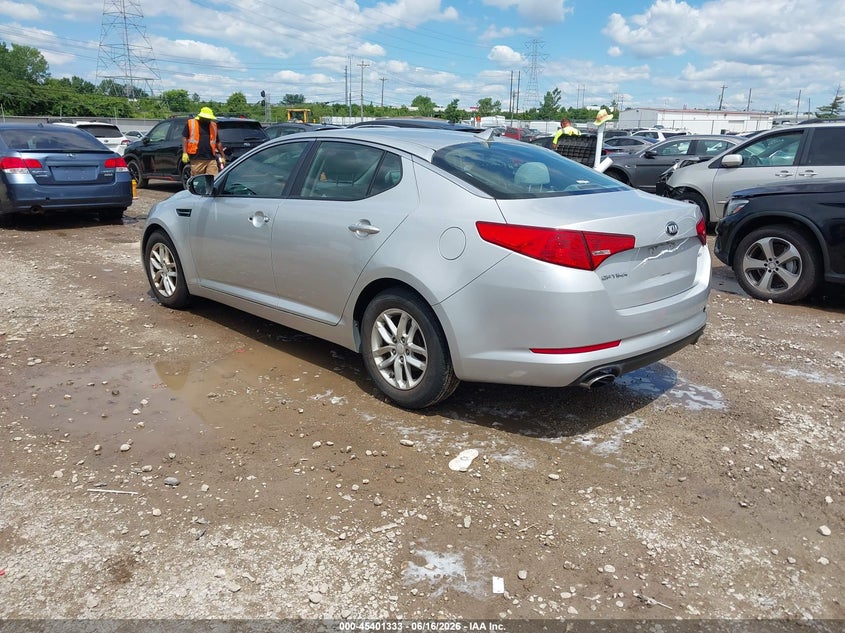 2013 Kia Optima VIN KNAGM4A70D5437685 IAAI salvage auction — THEFT, Salvage Title, sold $850 on 2026-07-16 (photo 3)