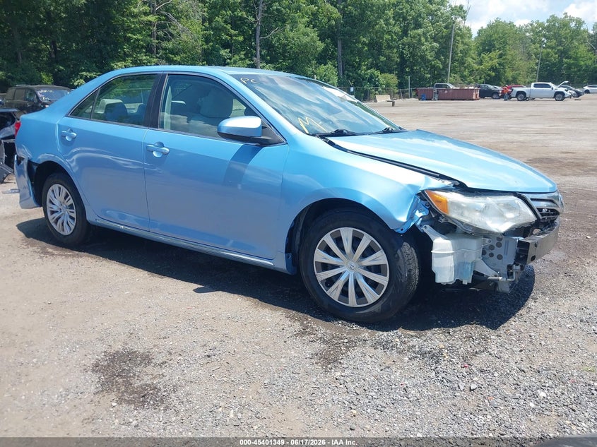 2012 Toyota Camry VIN 4T4BF1FK9CR198808 IAAI salvage auction — SIDE, Salvage Title, sold $1,100 on 2026-08-01 (photo 1)