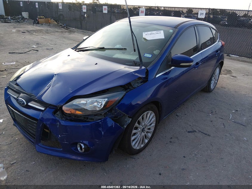 2012 Ford Focus VIN 1FAHP3N25CL413583 IAAI salvage auction — FRONT END, Salvage (Texas), sold $325 on 2026-07-20 (photo 2)