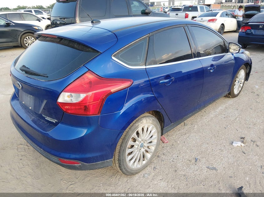 2012 Ford Focus VIN 1FAHP3N25CL413583 IAAI salvage auction — FRONT END, Salvage (Texas), sold $325 on 2026-07-20 (photo 4)