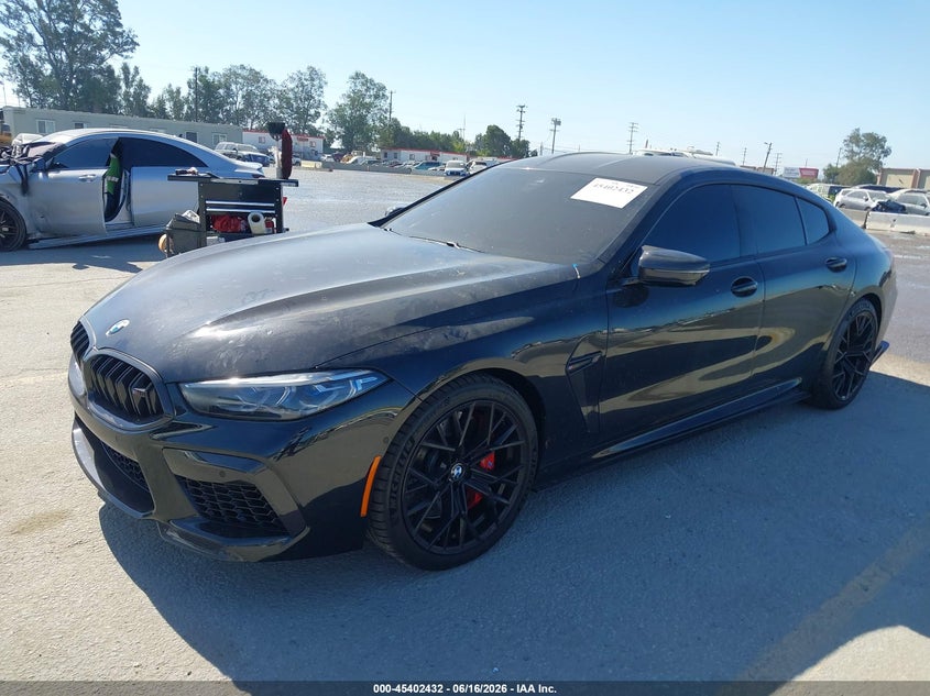 2022 BMW M8 VIN WBSGV0C03NCH33883 IAAI salvage auction — FRONT END, Salvage (California), sold $42,250 on 2026-07-15 (photo 2)
