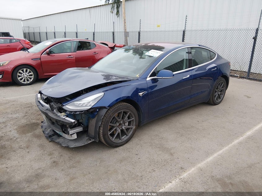 2018 Tesla Model 3 VIN 5YJ3E1EA8JF009036 IAAI salvage auction — FRONT END, Salvage Title, sold $5,700 on 2026-07-29 (photo 2)
