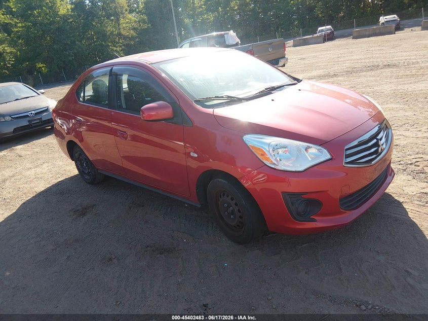 2019 Mitsubishi Mirage VIN ML32F3FJ4KHF11987 IAAI salvage auction — NORMAL WEAR, Salvage Title, sold $1,750 on 2026-07-15 (photo 1)