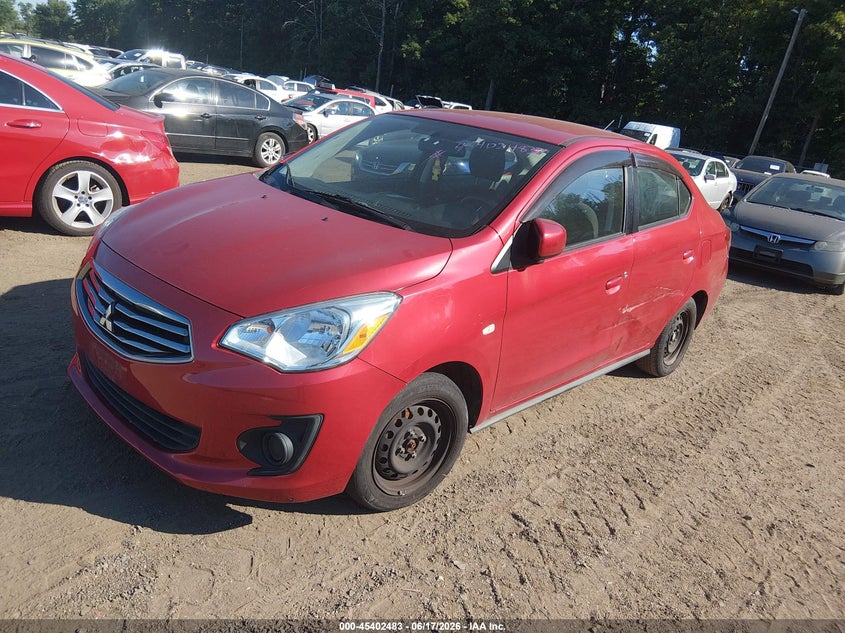 2019 Mitsubishi Mirage VIN ML32F3FJ4KHF11987 IAAI salvage auction — NORMAL WEAR, Salvage Title, sold $1,750 on 2026-07-15 (photo 2)
