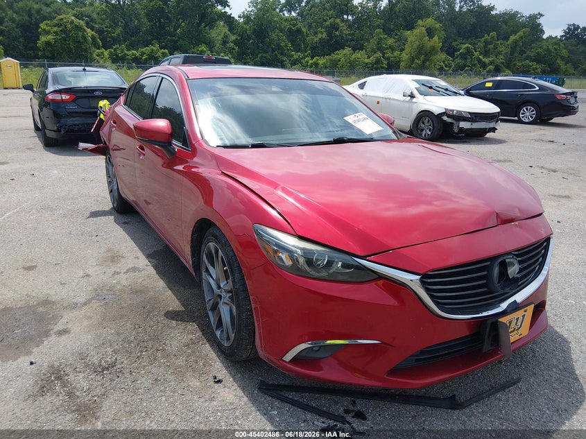 2017 Mazda 6 VIN JM1GL1X53H1116084 IAAI salvage auction — FRONT & REAR, Salvage (Louisiana), sold $1,800 on 2026-07-14 (photo 1)