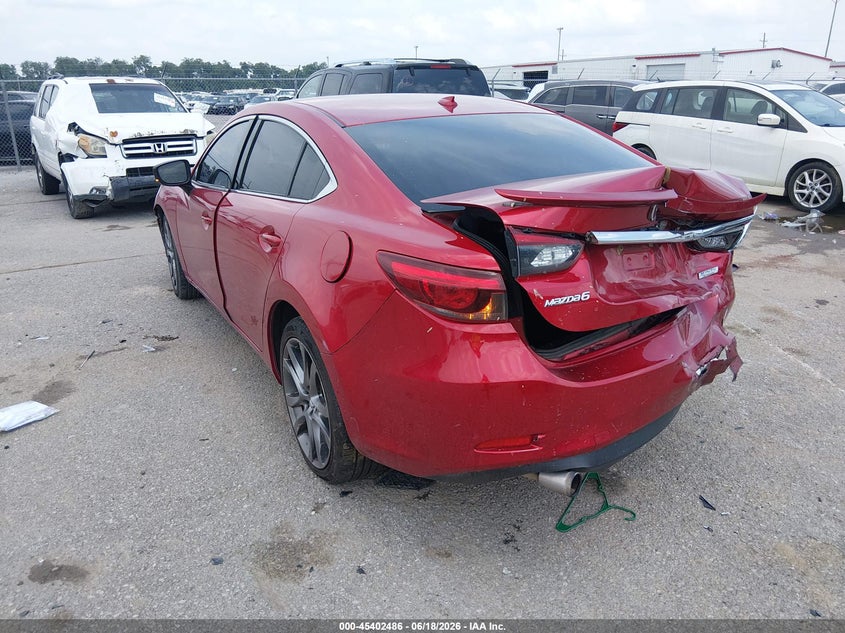 2017 Mazda 6 VIN JM1GL1X53H1116084 IAAI salvage auction — FRONT & REAR, Salvage (Louisiana), sold $1,800 on 2026-07-14 (photo 3)