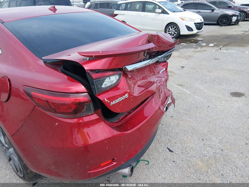 2017 Mazda 6 VIN JM1GL1X53H1116084 IAAI salvage auction — FRONT & REAR, Salvage (Louisiana), sold $1,800 on 2026-07-14 (photo 6)
