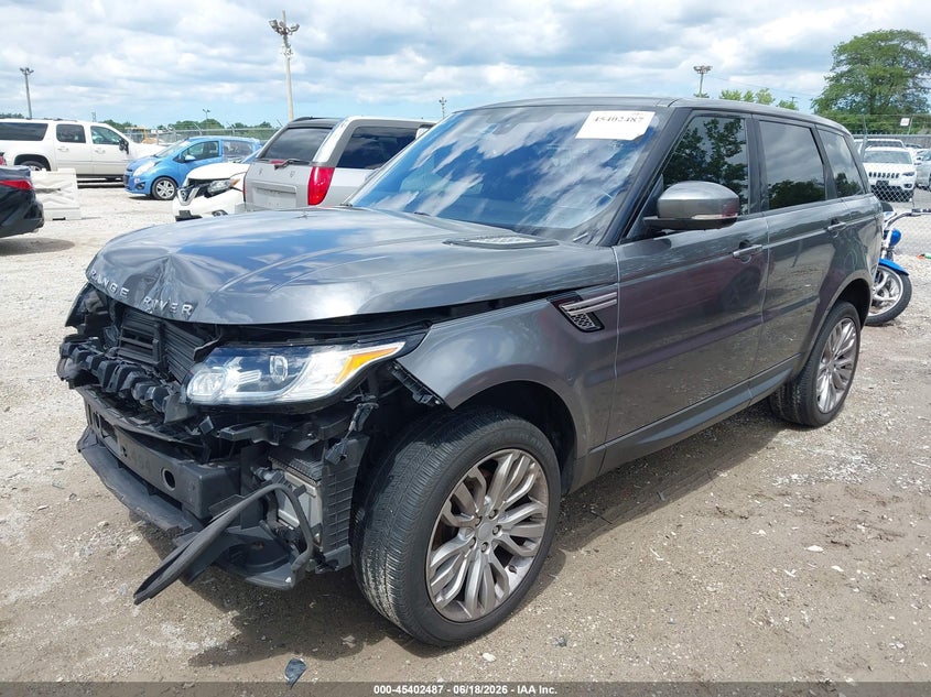 2016 Land rover Range rover sport VIN SALWR2KF2GA545045 IAAI salvage auction — FRONT END, Salvage (Illinois), sold $4,400 on 2026-08-23 (photo 2)