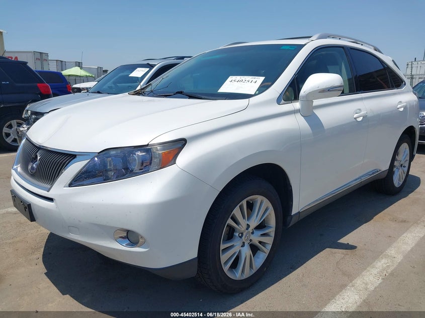 2012 Lexus Rx VIN JTJBC1BA6C2425367 IAAI salvage auction — NORMAL WEAR, Salvage (California), sold $2,850 on 2026-07-07 (photo 2)