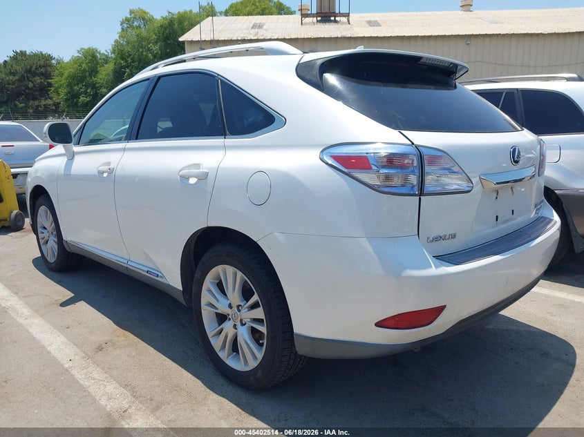 2012 Lexus Rx VIN JTJBC1BA6C2425367 IAAI salvage auction — NORMAL WEAR, Salvage (California), sold $2,850 on 2026-07-07 (photo 3)