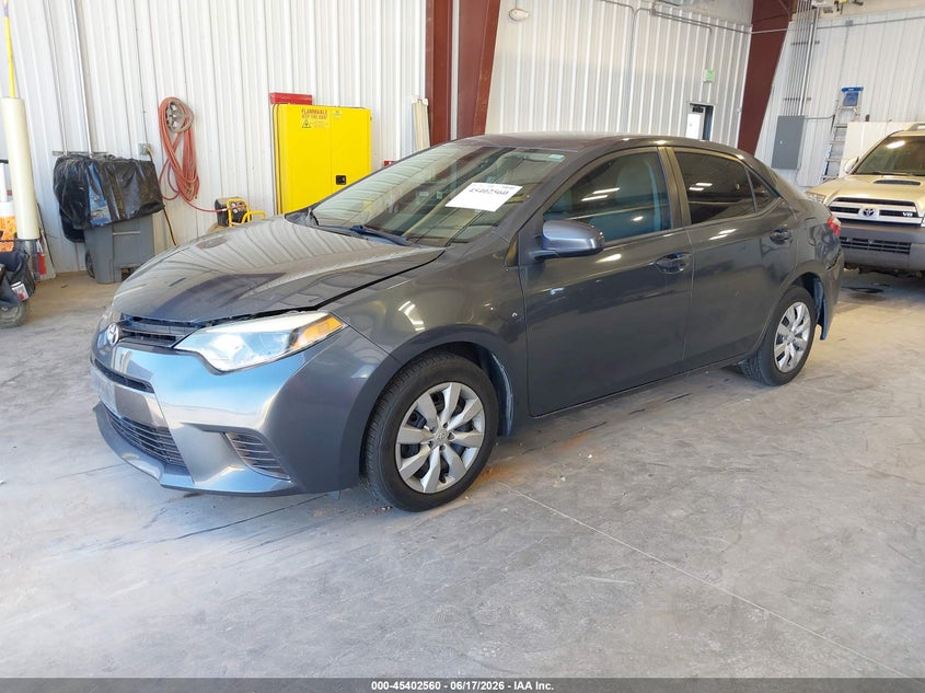 2016 Toyota Corolla VIN 5YFBURHE9GP378951 IAAI salvage auction — UNKNOWN, Salvage (Utah), sold $3,250 on 2026-07-06 (photo 2)