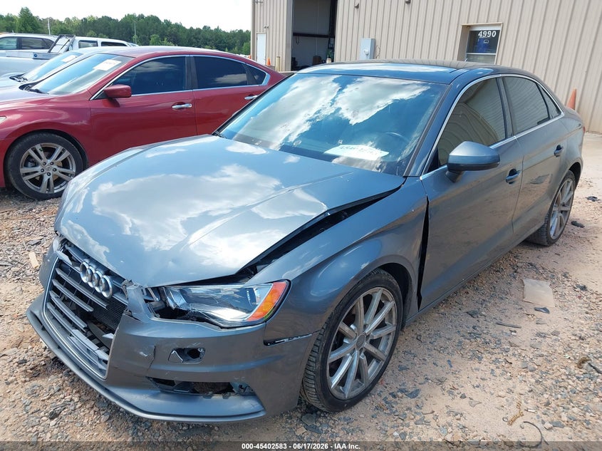 2015 Audi A3 VIN WAUACGFF9F1002412 IAAI salvage auction — FRONT & REAR, Salvage (North Carolina), sold $400 on 2026-07-27 (photo 2)