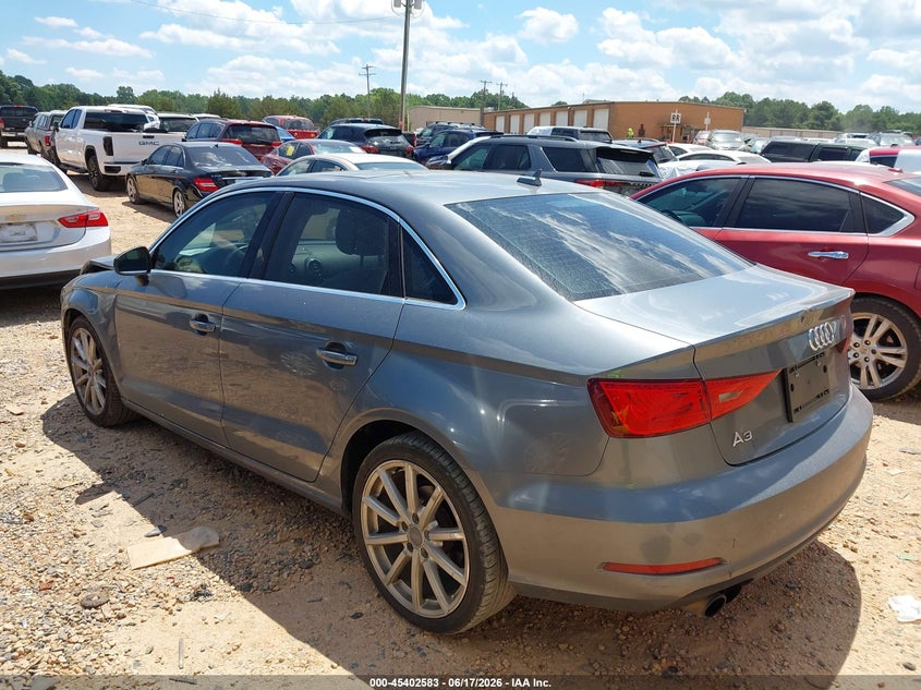 2015 Audi A3 VIN WAUACGFF9F1002412 IAAI salvage auction — FRONT & REAR, Salvage (North Carolina), sold $400 on 2026-07-27 (photo 3)