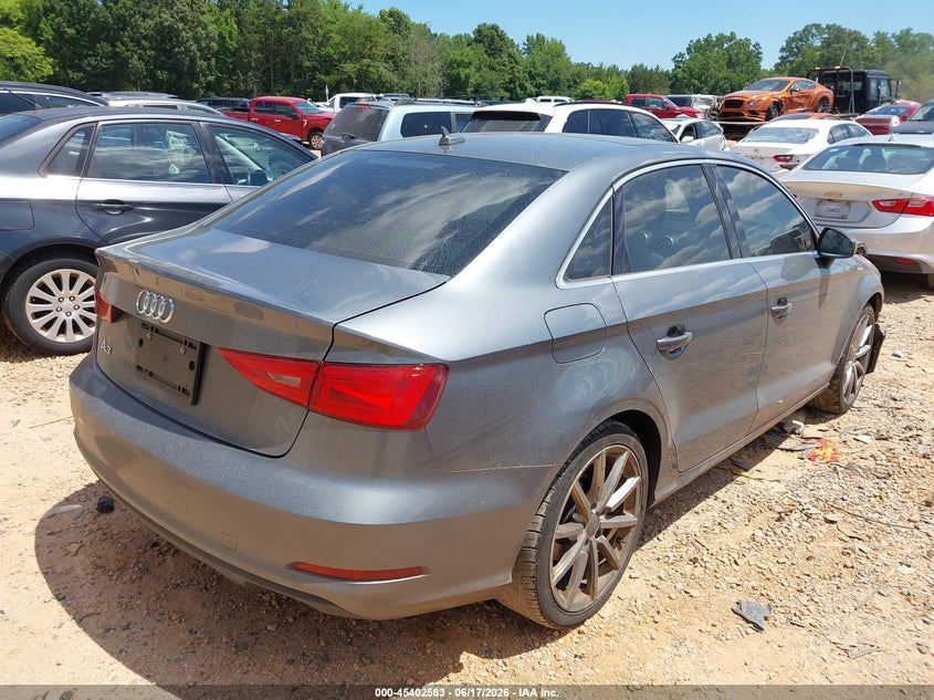 2015 Audi A3 VIN WAUACGFF9F1002412 IAAI salvage auction — FRONT & REAR, Salvage (North Carolina), sold $400 on 2026-07-27 (photo 4)