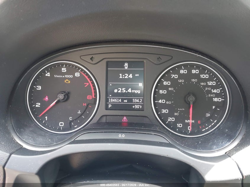 2015 Audi A3 VIN WAUACGFF9F1002412 IAAI salvage auction — FRONT & REAR, Salvage (North Carolina), sold $400 on 2026-07-27 (photo 7)