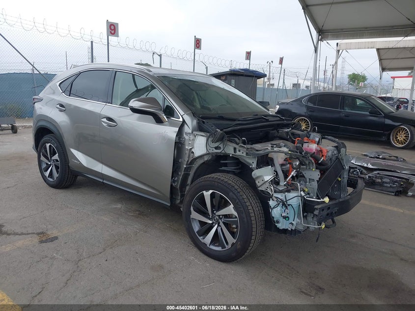 2020 Lexus Nx VIN JTJGJRDZ1L5006029 IAAI salvage auction — FRONT END, Salvage (California), sold $14,050 on 2026-07-08 (photo 1)