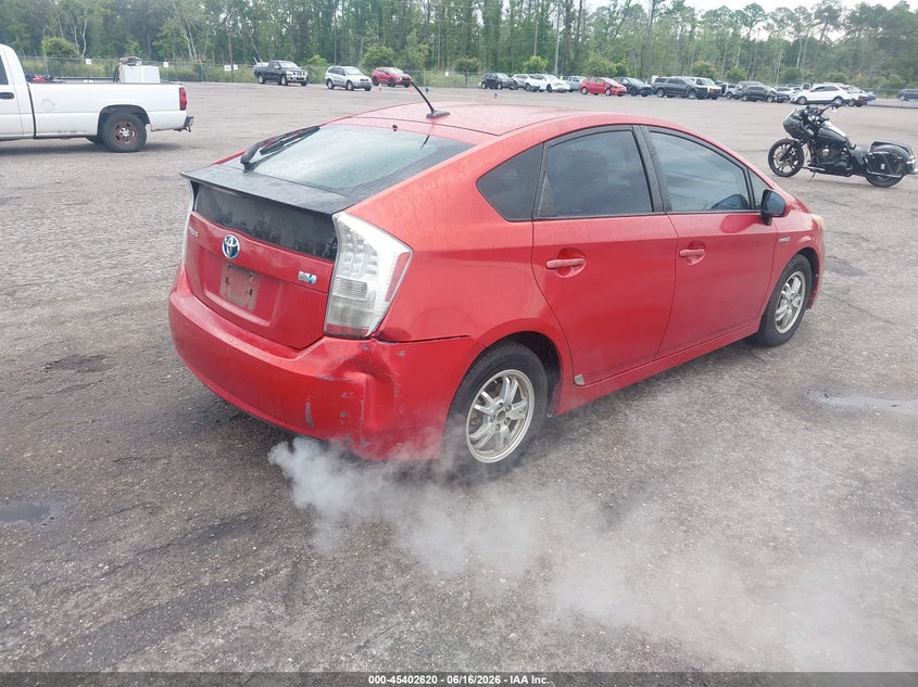 2010 Toyota Prius VIN JTDKN3DU4A1305523 IAAI salvage auction — NORMAL WEAR, Clear (Florida), sold $750 on 2026-07-23 (photo 4)
