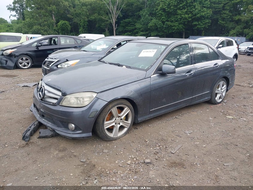 2010 Mercedes-benz C-klasse VIN WDDGF8BB7AF367976 IAAI salvage auction — FRONT END, Mv-907A (New York), sold $500 on 2026-07-14 (photo 2)