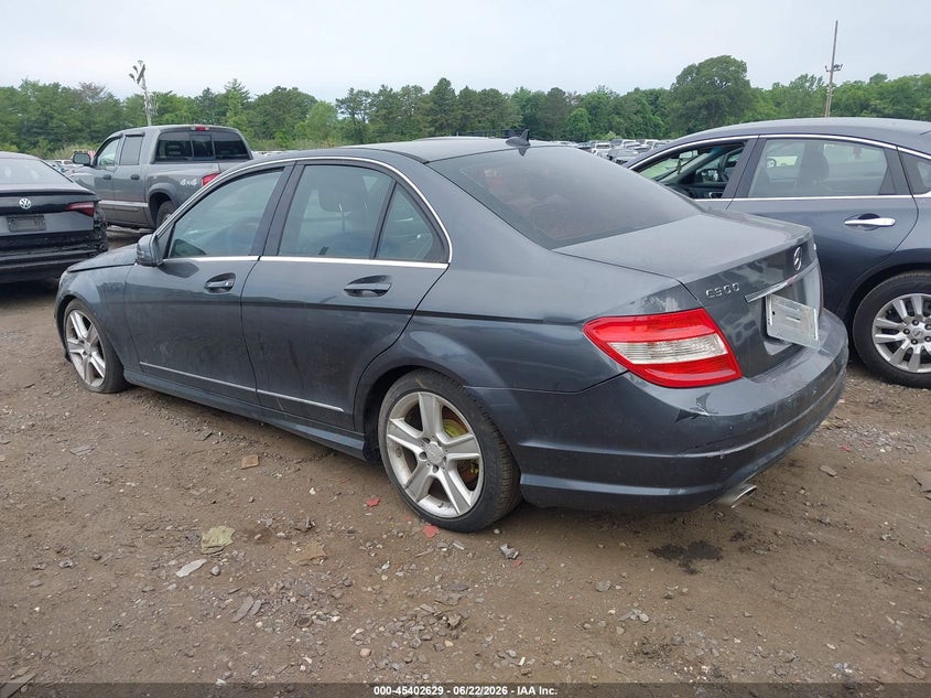 2010 Mercedes-benz C-klasse VIN WDDGF8BB7AF367976 IAAI salvage auction — FRONT END, Mv-907A (New York), sold $500 on 2026-07-14 (photo 3)