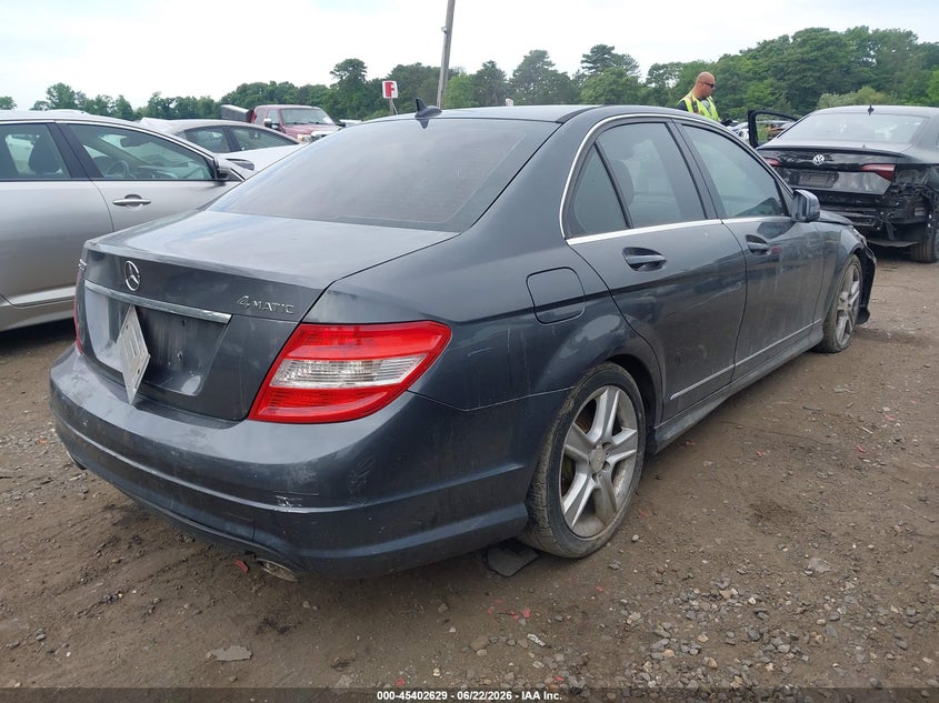 2010 Mercedes-benz C-klasse VIN WDDGF8BB7AF367976 IAAI salvage auction — FRONT END, Mv-907A (New York), sold $500 on 2026-07-14 (photo 4)