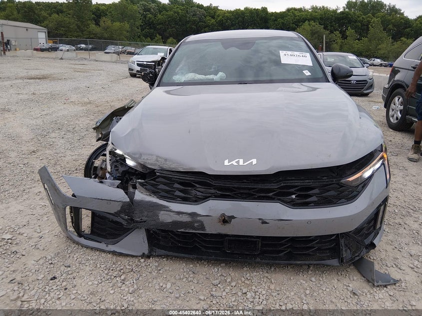 2025 Kia K5 VIN KNAG64J76S5349215 IAAI salvage auction — FRONT END, Salvage Title, sold $5,500 on 2026-07-29 (photo 6)