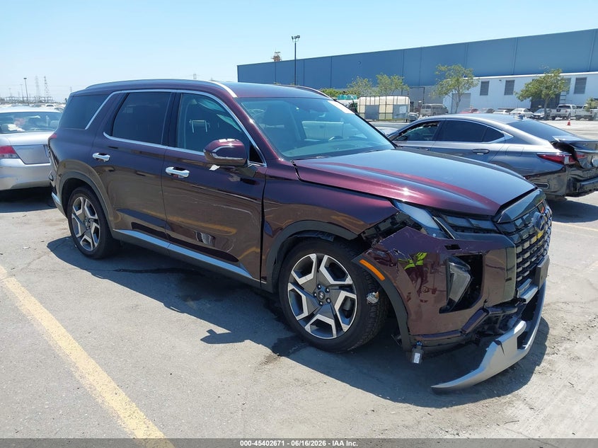 2023 Hyundai Palisade VIN KM8R5DGE5PU517682 IAAI salvage auction — RIGHT FRONT, Salvage (California), sold $1,050 on 2026-07-29 (photo 1)